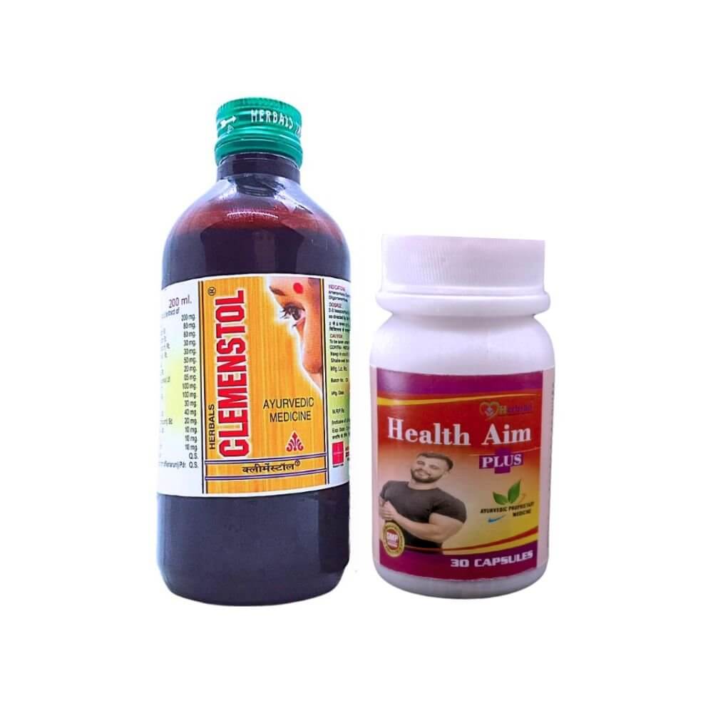 Herbshd Ayurvedic Health Aim Plus capsule & Clemenstol Syrup ( combo pack)