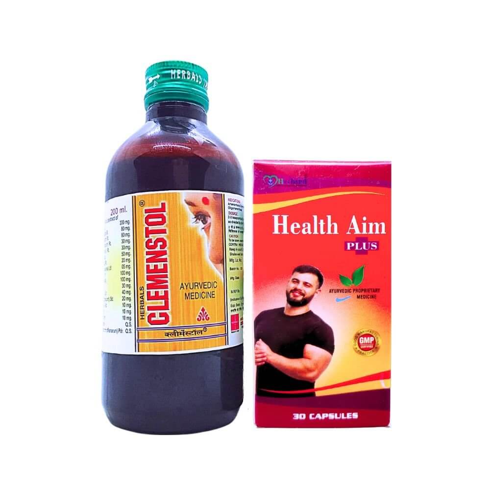 Herbshd Ayurvedic Health Aim Plus capsule & Clemenstol Syrup ( combo pack)