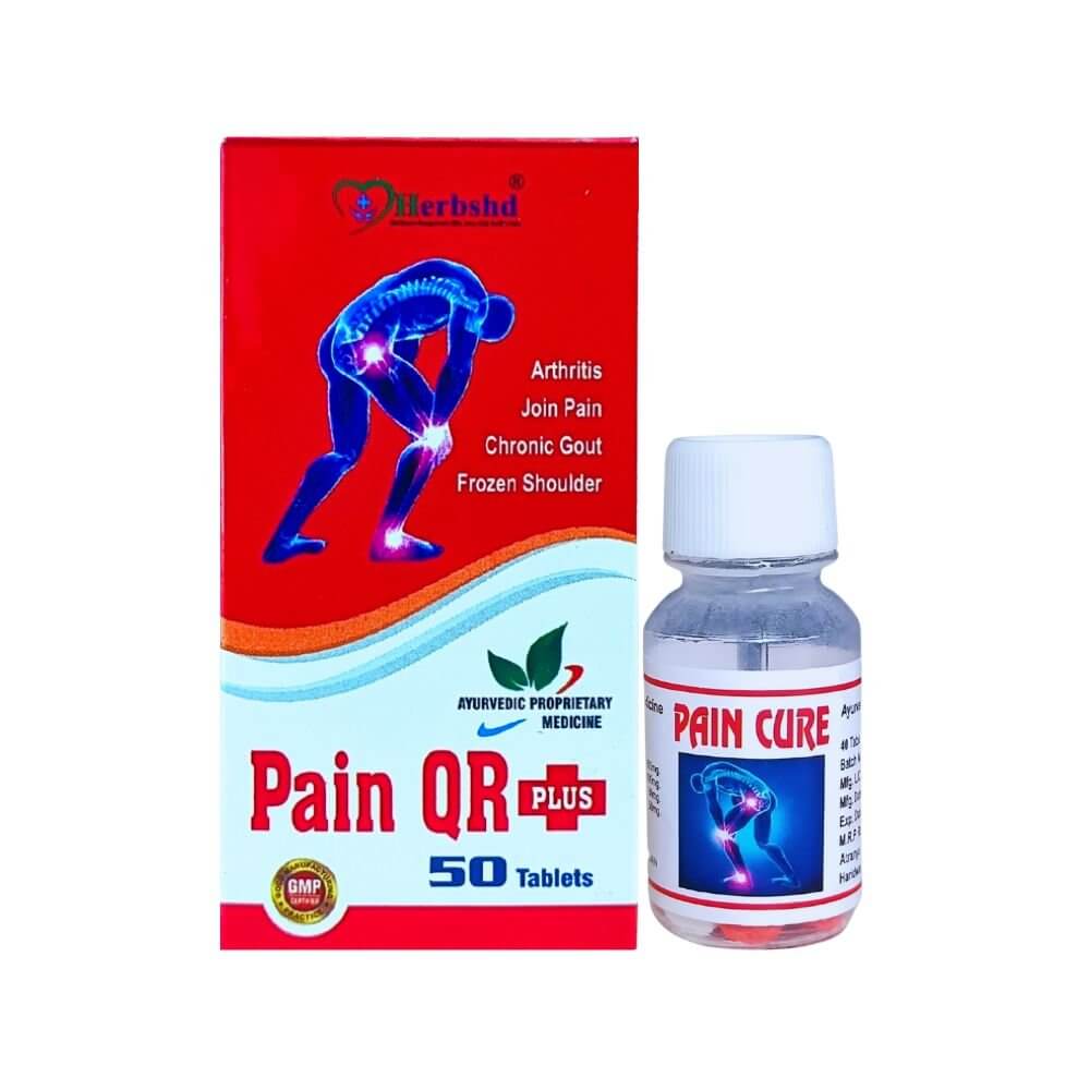 Herbshd Ayurvedic Pain QR Plus Capsule & Pain Cure Tablet combo