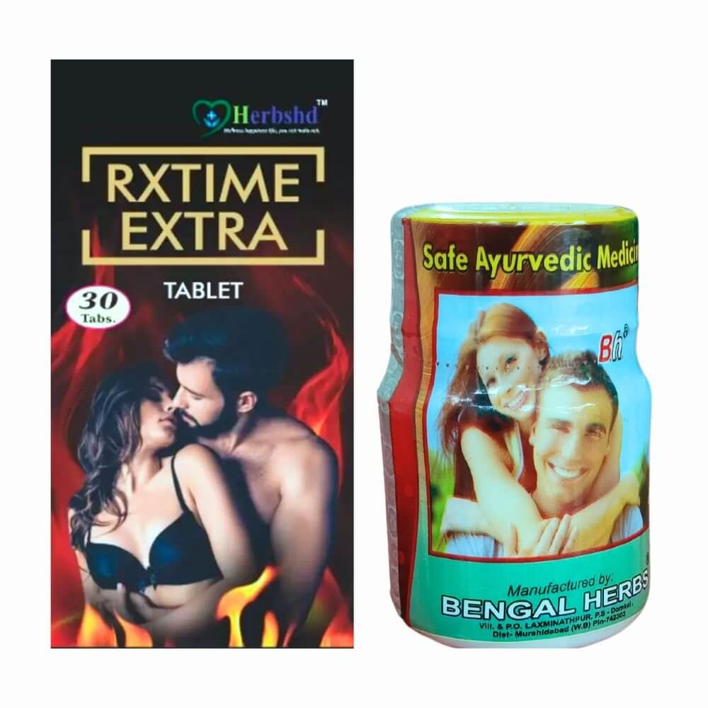 Herbshd ayurvedic Rxtime Extra Tablet & Extra Energy Capsule ( Combo pack )