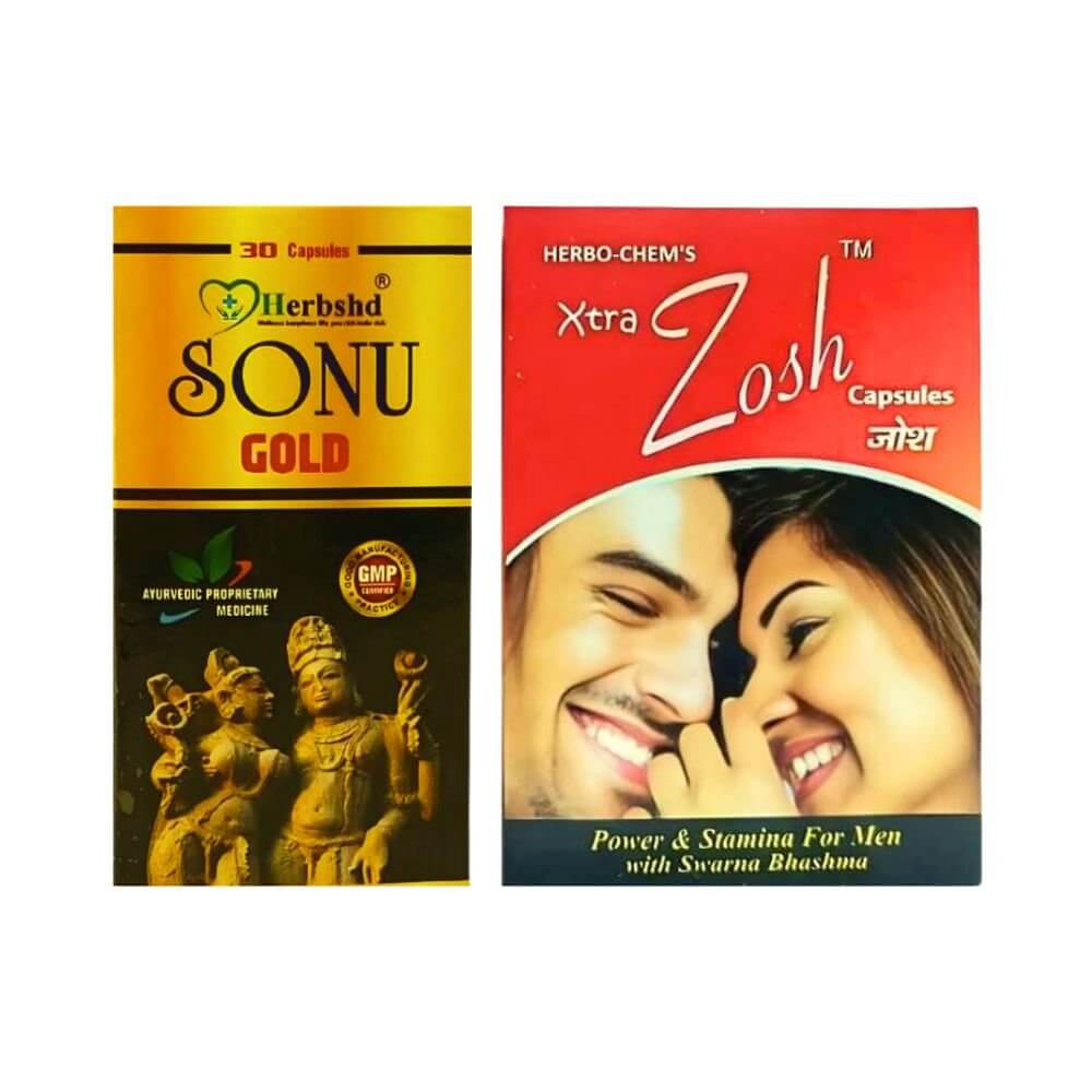 Herbshd Ayurvedic Sonu Gold capsule & Xtra Zosh capsule combo pack