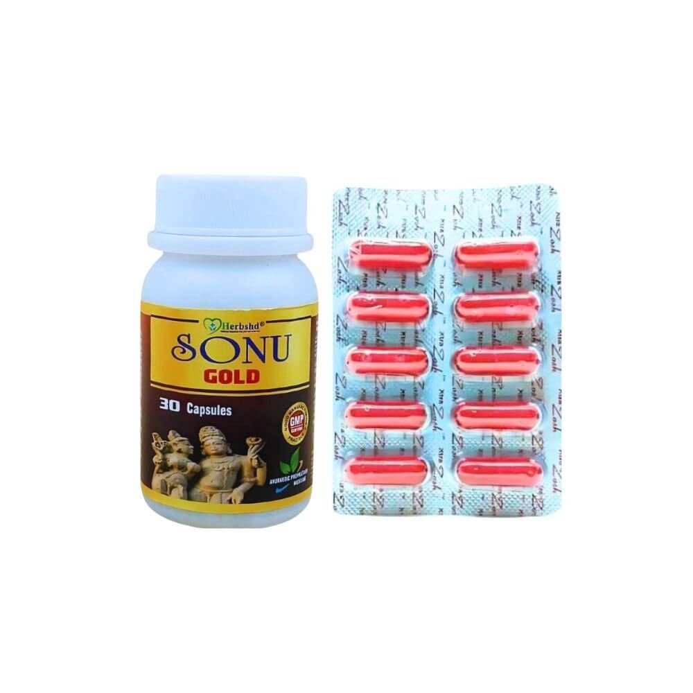 Herbshd Ayurvedic Sonu Gold capsule & Xtra Zosh capsule combo pack