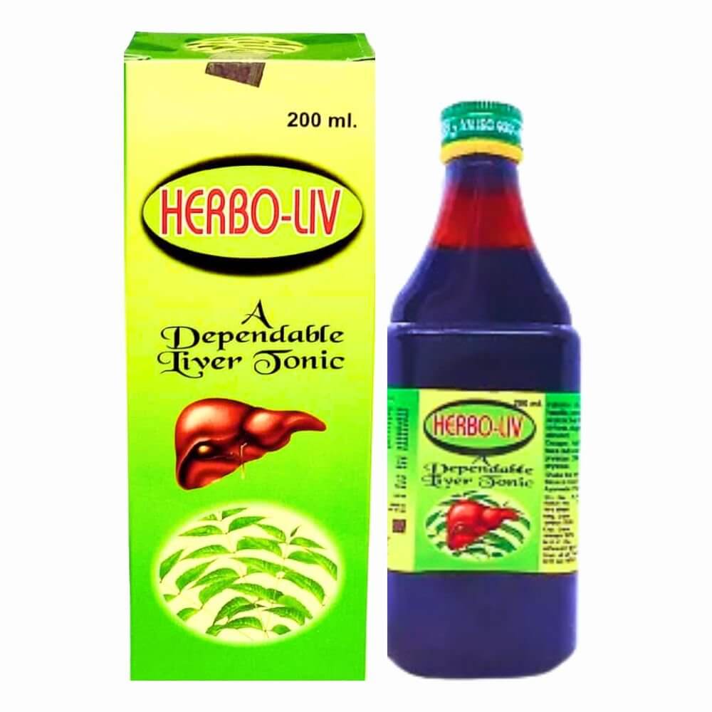 Herbshd Ayurvedic The Fatty Liver Capsule & Herbo - LIV Tonic combo