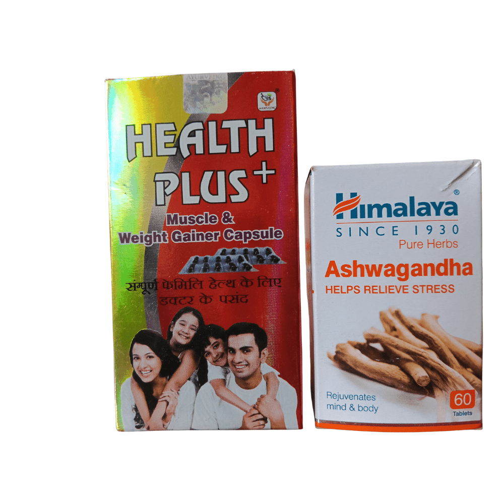 Himalaya Ashwagandha & Health Plus cap – Weight Gain & Stress Relief