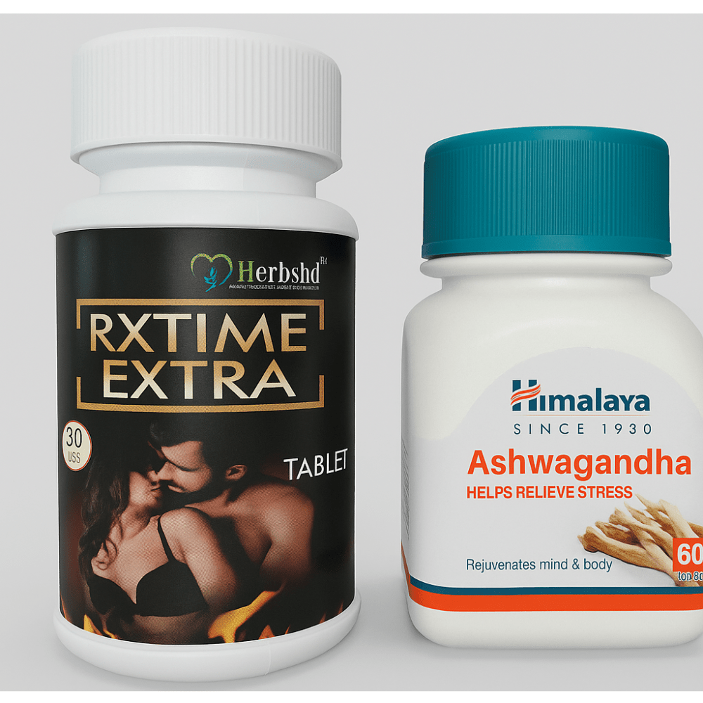 Himalaya Ashwagandha + RXTIME EXTRA – Energy & Power Boost