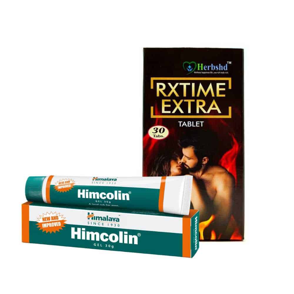 Himalaya Himcolin Gel & RXTIME Extra 30Tablet combo