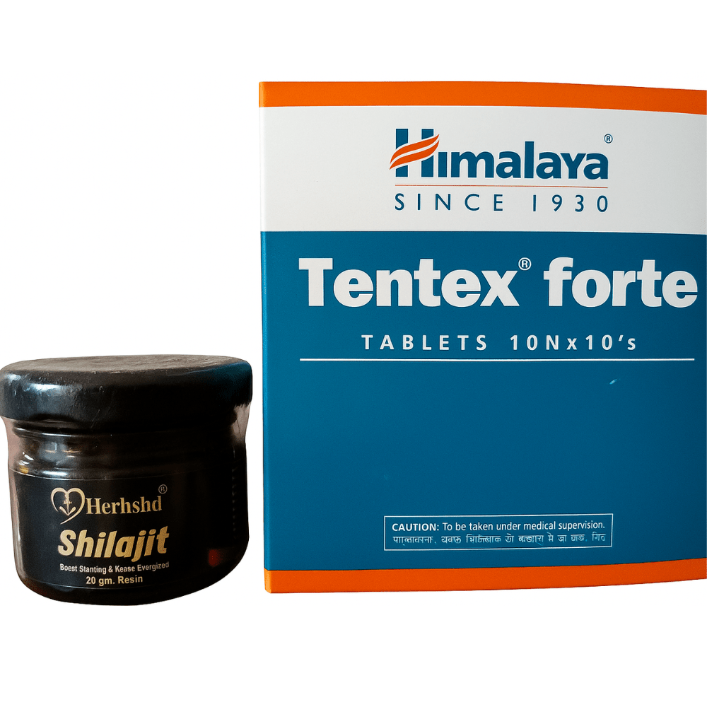 Himalaya Tentex Forte & HERBSHD Shilajit Resin