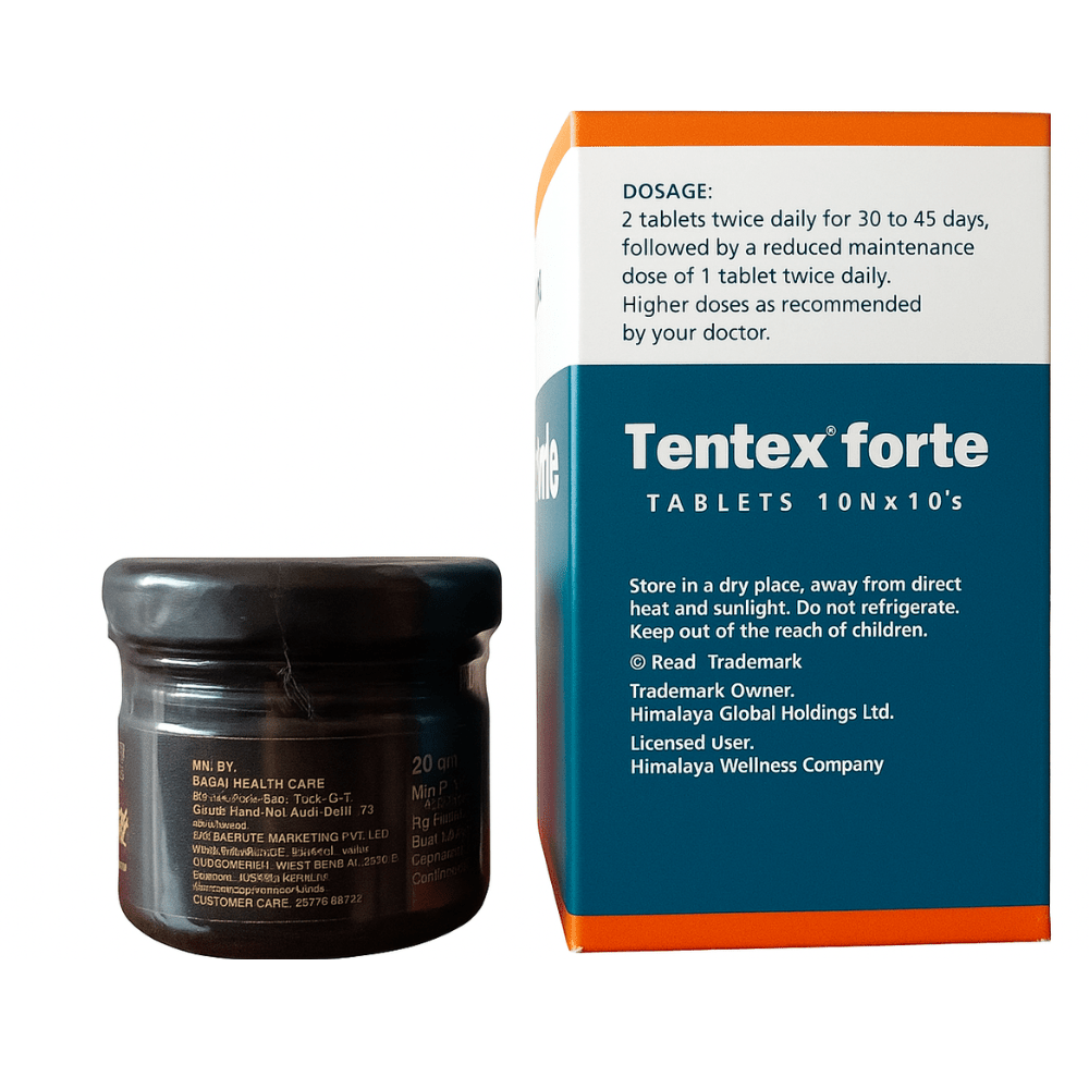 Himalaya Tentex Forte & HERBSHD Shilajit Resin