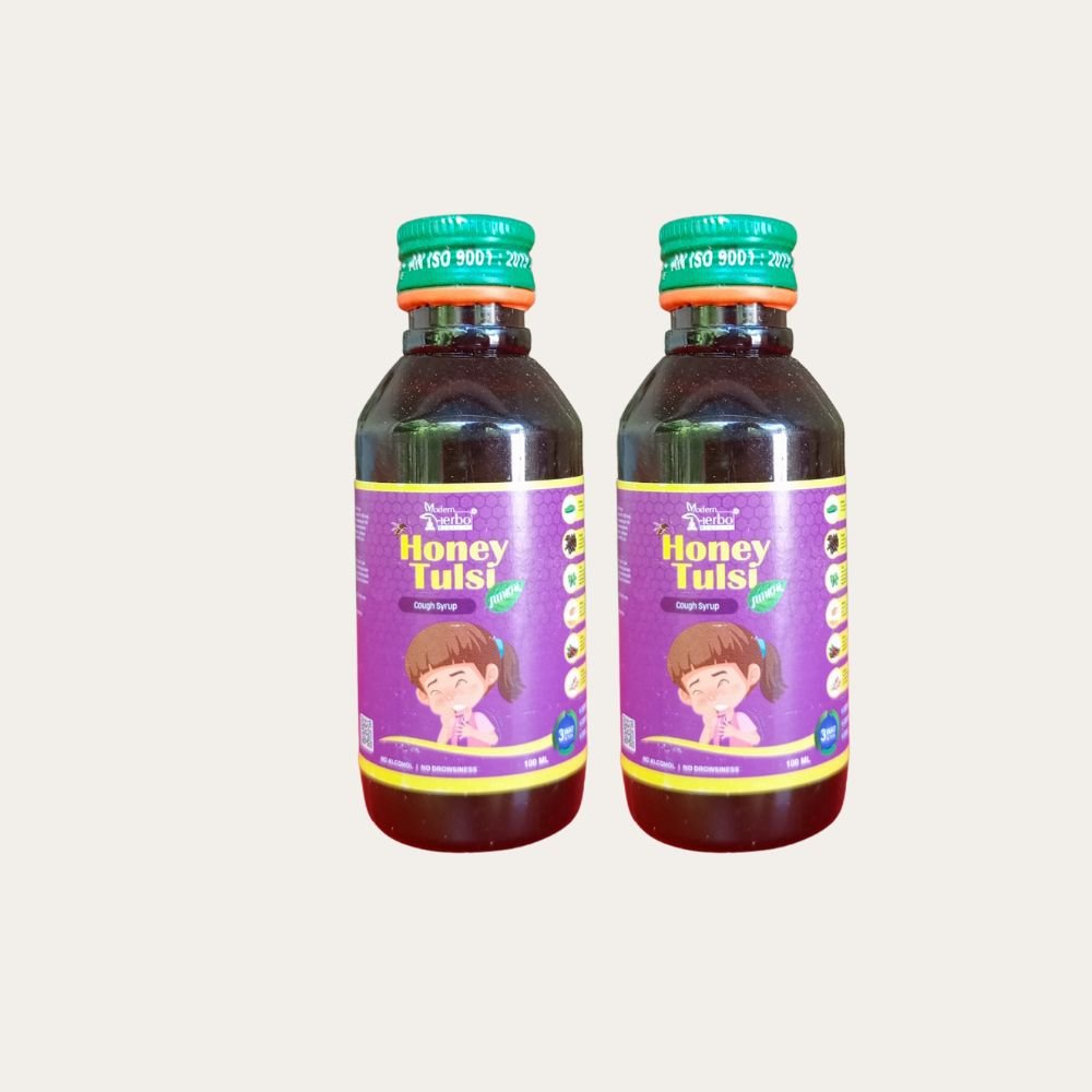 Honey Tulsi Cough Syrup Junior Best 100ML (pack of 4)