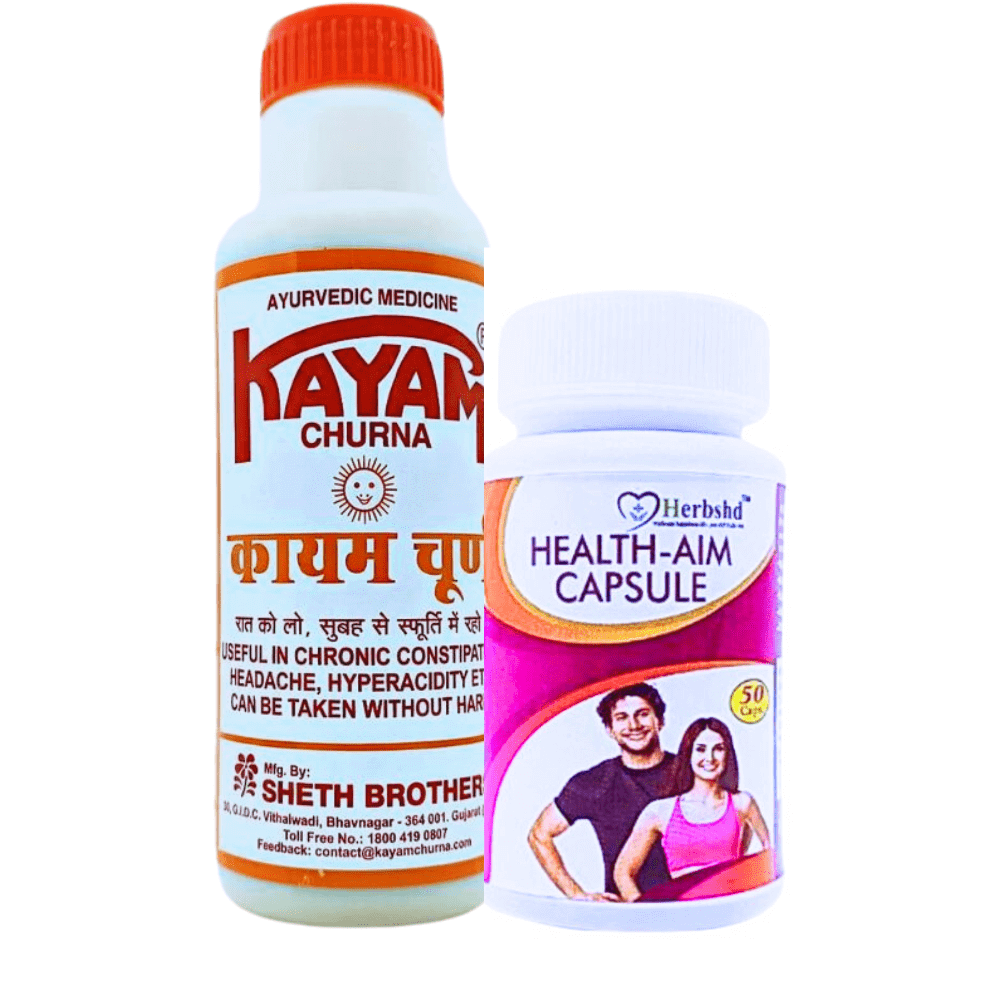 Kayam Churna And Health Aim Capsule (combo pack)