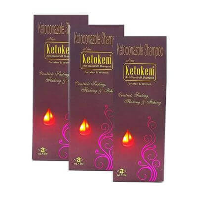 KETOKEN ANTI - DANDRUFF SHAMPOO (PACK OF 3).