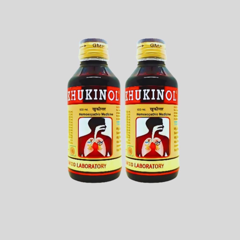 Khukinol Syrup 100 ml for whooping cough (pack 10)