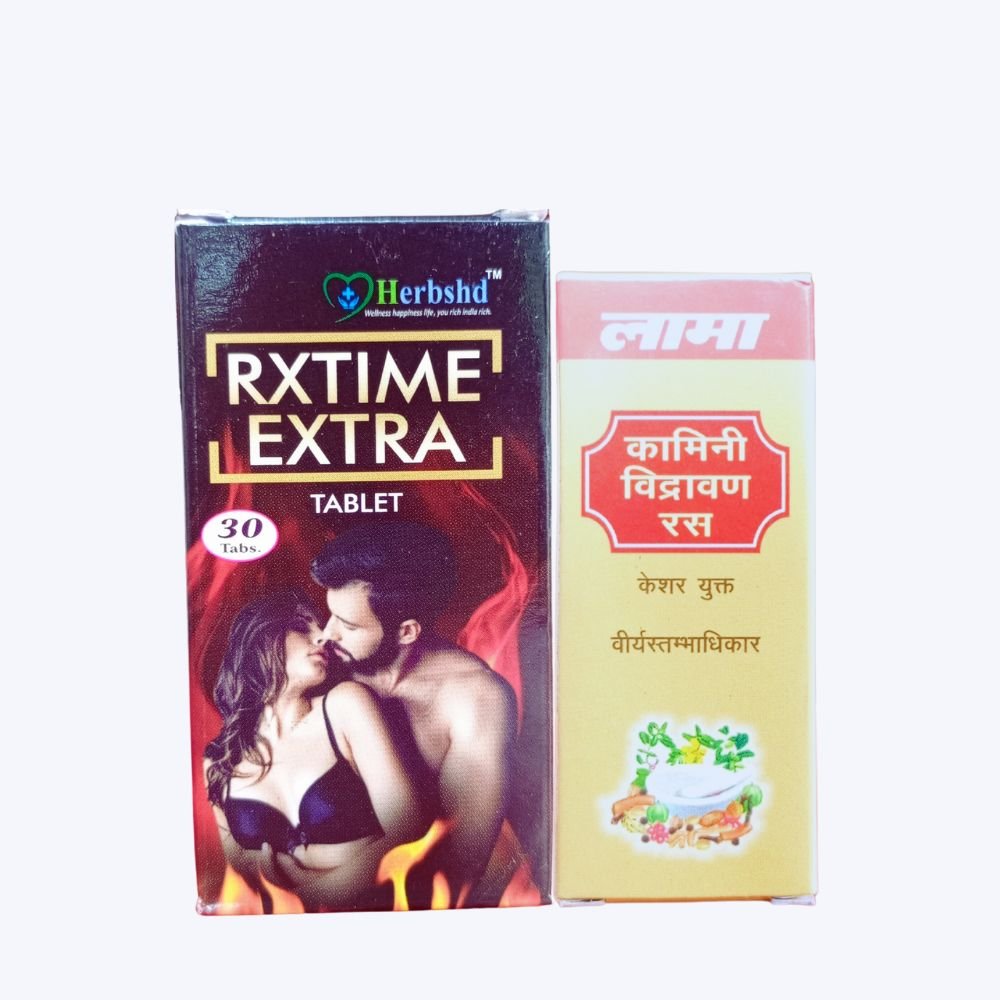 Lama Kamini Vidrawan Ras 10g And Rxtime Extra 30 Tablet (Combo Pack)
