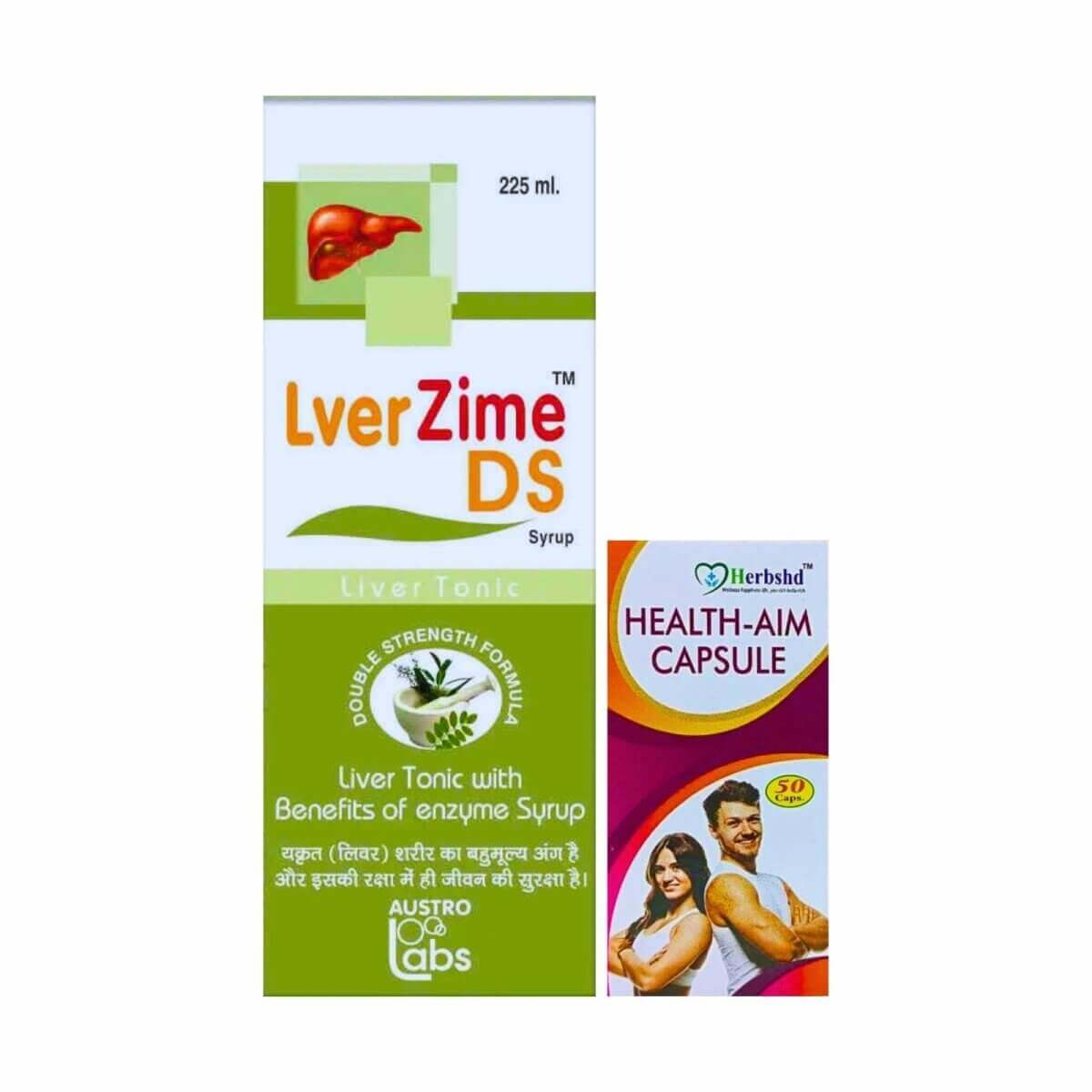 Lver Zime DS Syrup & Health Aim Capsule
