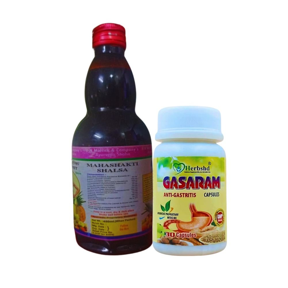 Mahashakti Shalsa Syrup & Gasaram Capsule Best Medicine For Acid Reflux And Gas