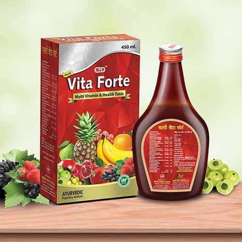 Multi Vita Forte Syrup 450ml - Multivitamin for Weakness, Weight Loss & Insomnia(pack of 2)