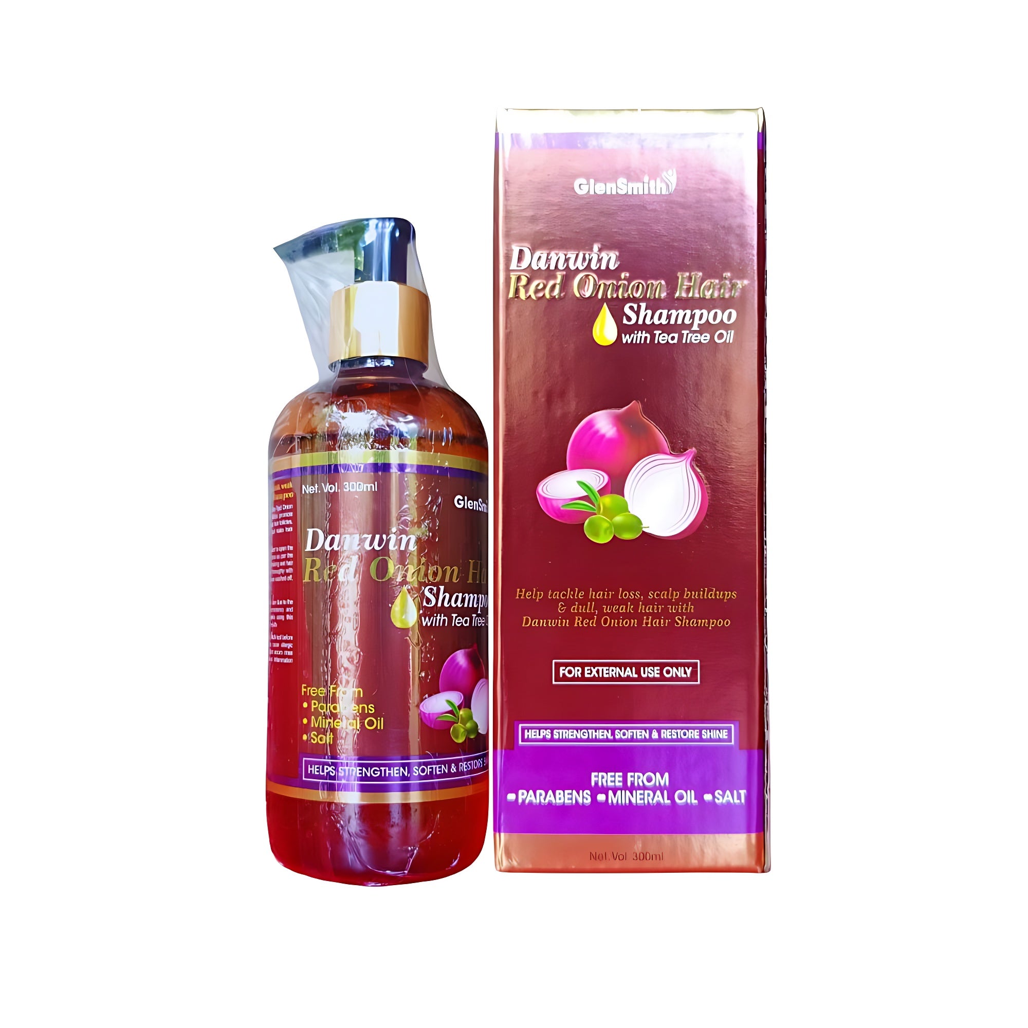 Bhringraj Hair Oil 100ml And Red Onion Hair Shampoo 300ml (Combo Pack)