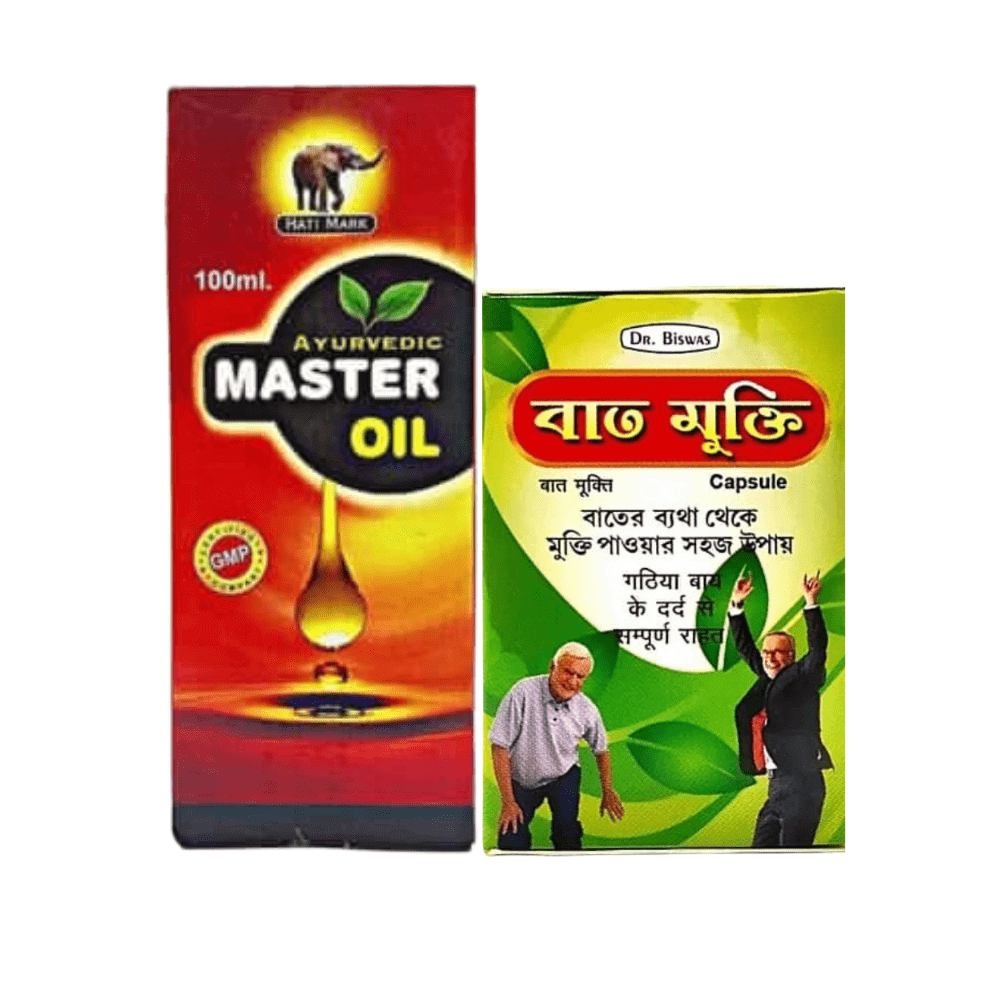 Pain Relief Master Oil & Bat Mukti Capsule (Combo Pack)