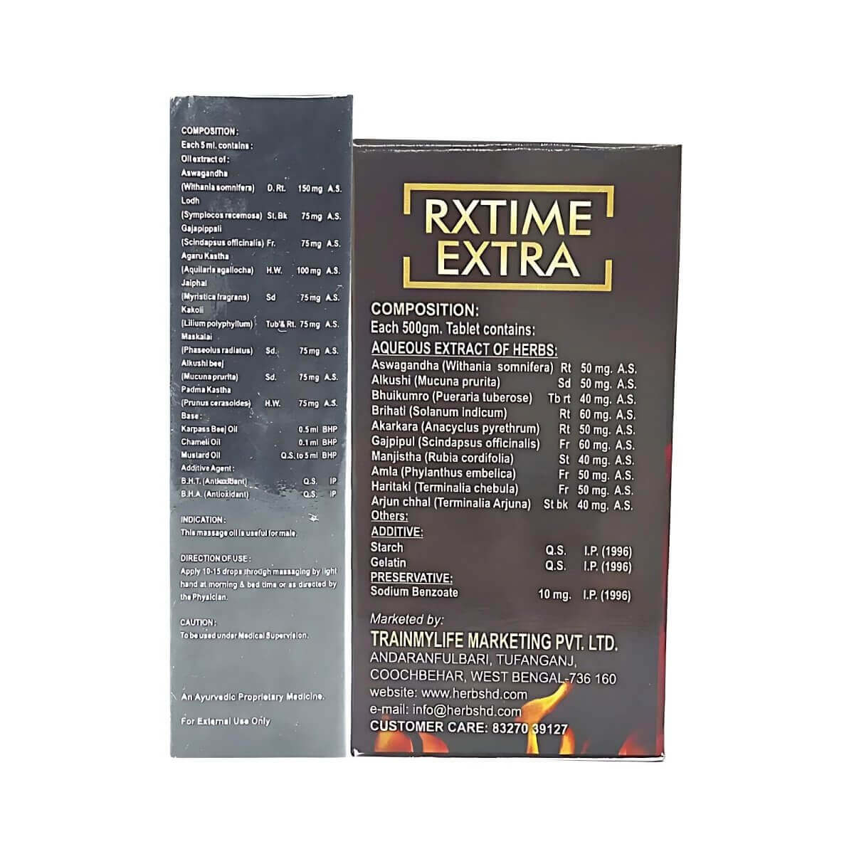 Rxtime Extra Tablet & Power Plus Oil for Keeps the body active