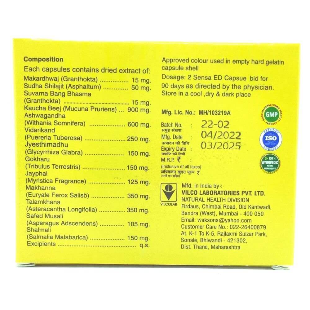 Sensa - ED capsule (pack of 4)