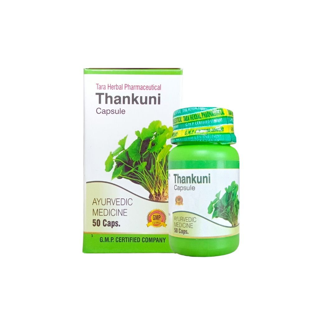 Tara herbal's Ayurvedic Thankuni capsule for Reduces Stress.(pack of 2)