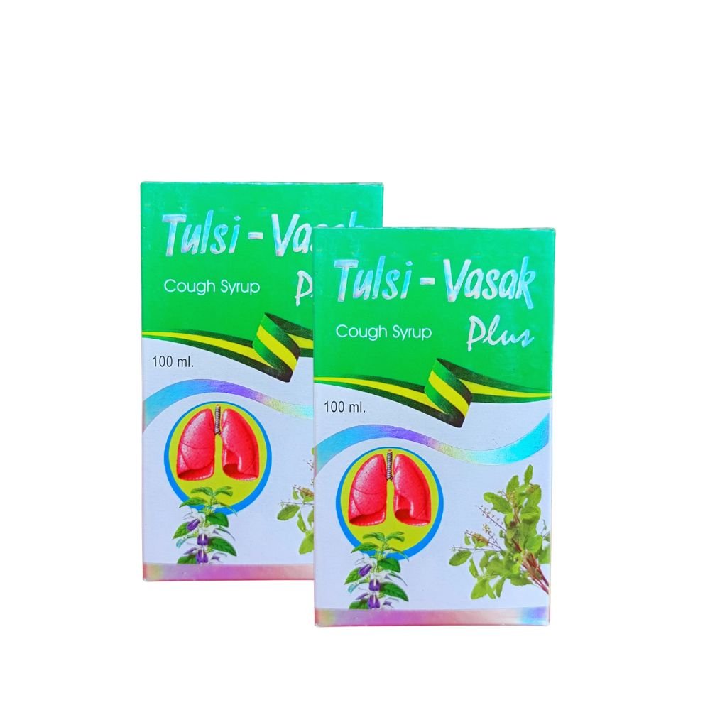 Tulsi - Vasak Plus Syrup 100ml. (pack of 3)