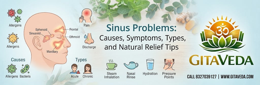 Sinus Problems: Causes, Symptoms, Types, and Natural Relief Tips