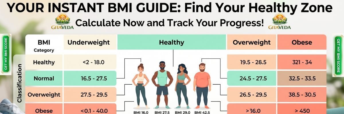 BMI Calculator: Calculate Body Mass Index Easily | Formula & Chart Guide - gitaayurvedic.com