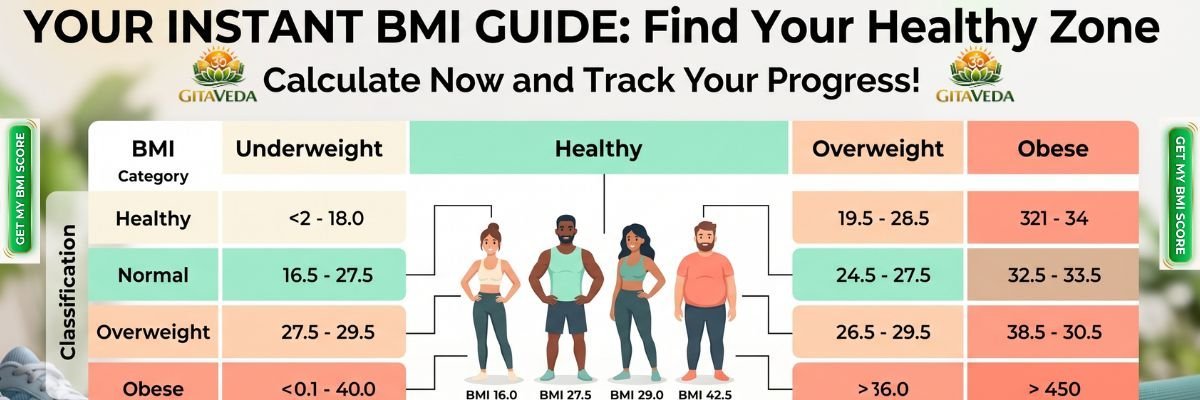 BMI Calculator: Calculate Body Mass Index Easily | Formula & Chart Guide - gitaayurvedic.com