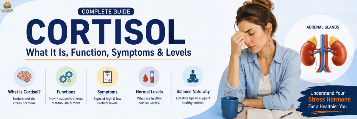 Cortisol: What It Is, Functions, Symptoms & Normal Levels - gitaayurvedic.com