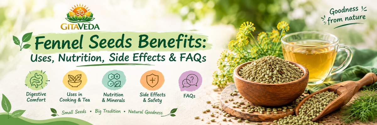 Fennel Seeds Benefits: Uses, Nutrition, Side Effects & FAQs - gitaayurvedic.com