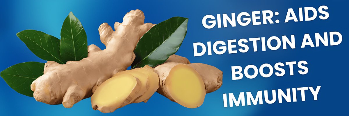 Ginger: Aids digestion and boosts immunity. - gitaayurvedic.com