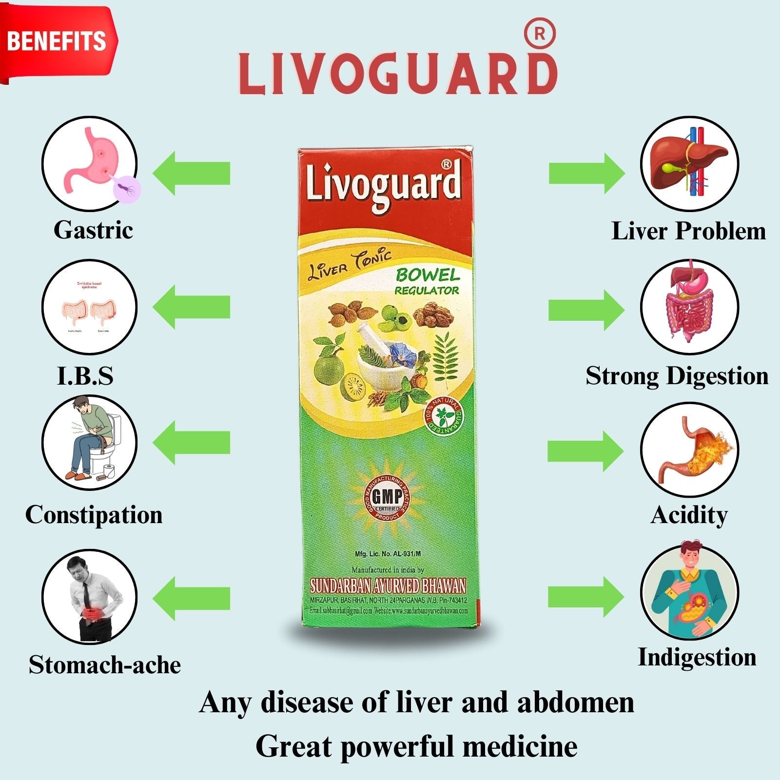 Livoguard Tonic For Liver - gitaayurvedic.com