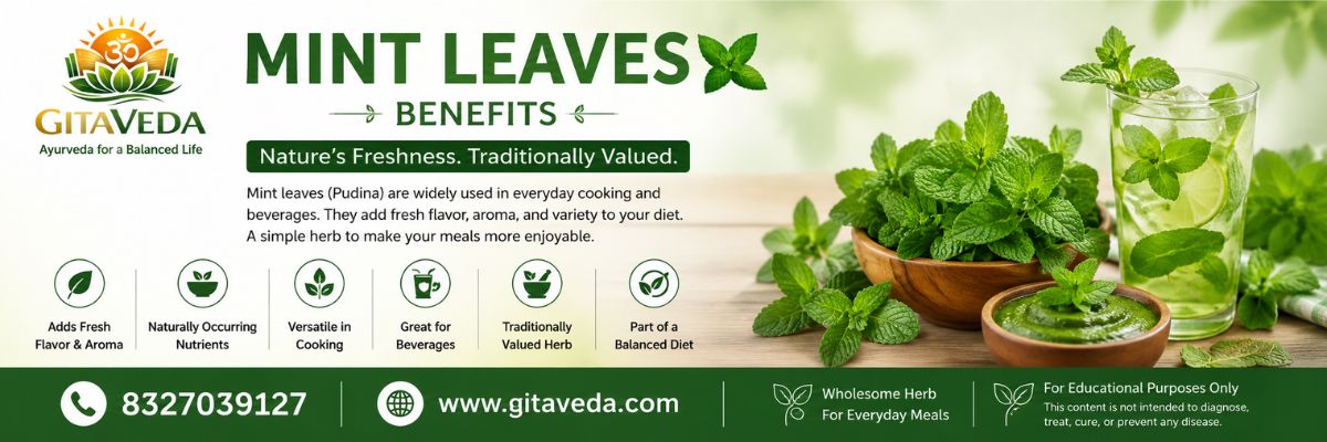 Mint Leaves Benefits: Nutrition, Uses, Traditional Value & Complete Guide - gitaayurvedic.com