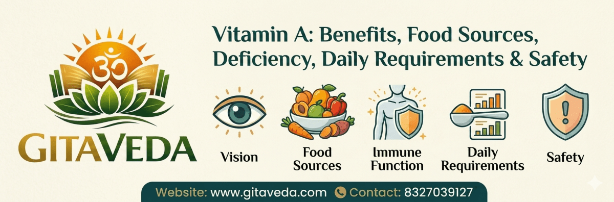 Vitamin A: Benefits, Food Sources, Deficiency, Daily Requirements & Safety - gitaayurvedic.com
