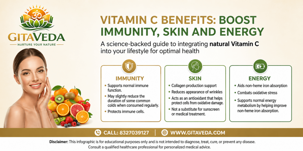 Vitamin C Benefits: Boost Immunity, Skin and Energy - gitaayurvedic.com