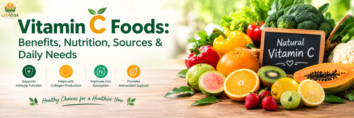 Vitamin C Foods: Benefits, Nutrition, Sources & Daily Needs - gitaayurvedic.com