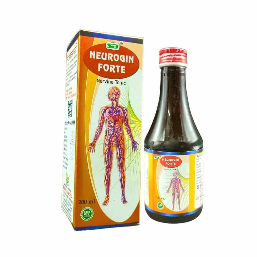 100% Khadi Organic SB Neurogin Forte Nervine Tonic ( Pack Of 2 )