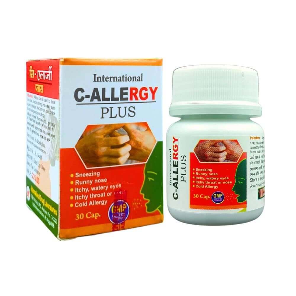 Ayurvedic C-Allergy Plus Capsule for Allergy Care (Pack off 2)
