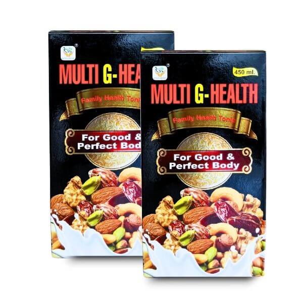 Ayurvedic Multi G- Health Tonic Weight gainer 450ml.(pack of 2)
