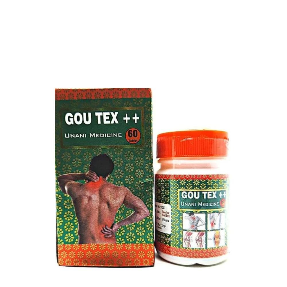 Ayurvedic Pain Reliever Gou Tex++ Tablets 60's (pack of 2)