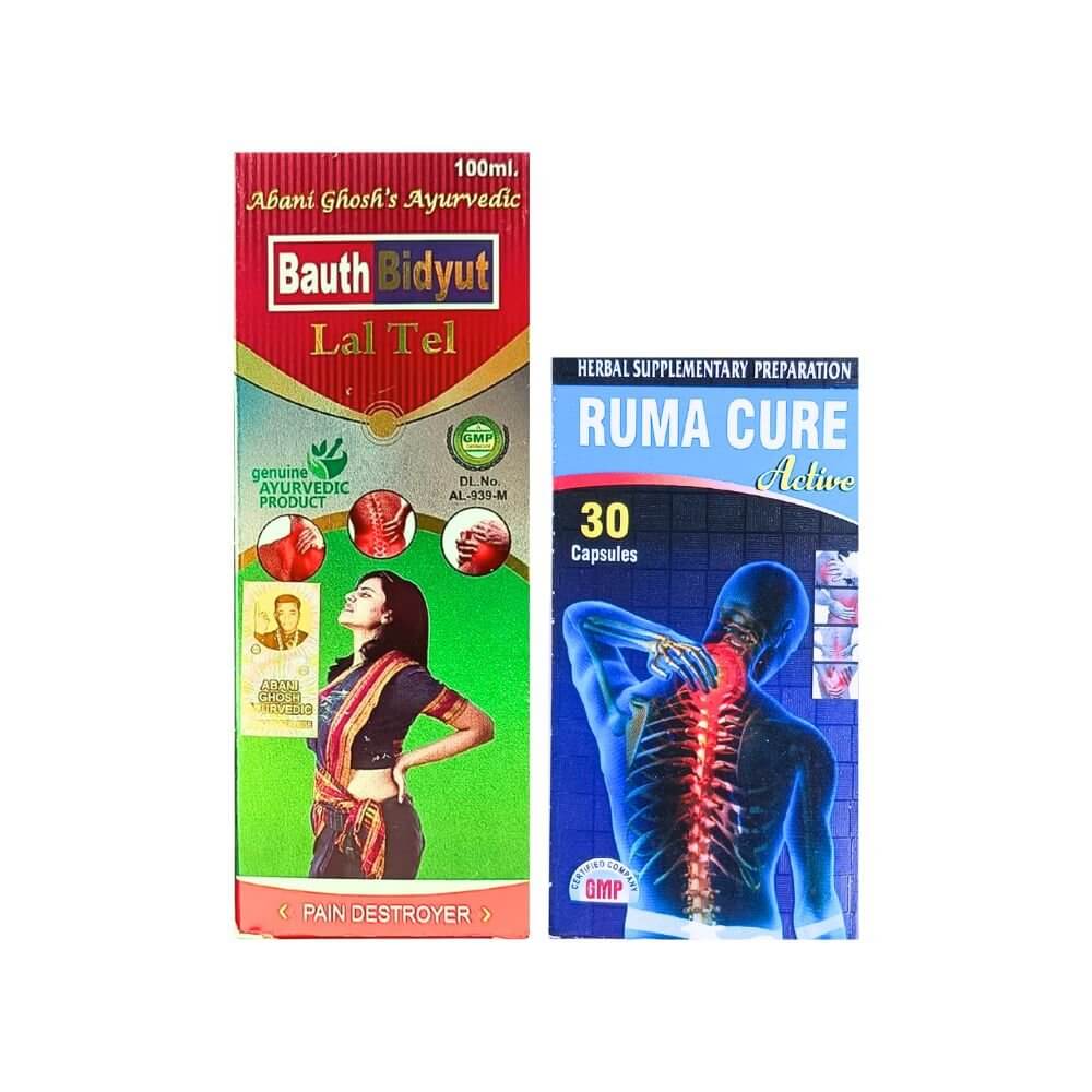 Ayurvedic Ruma Cure active capsule & Bauth Bidyut Lal Tel combo
