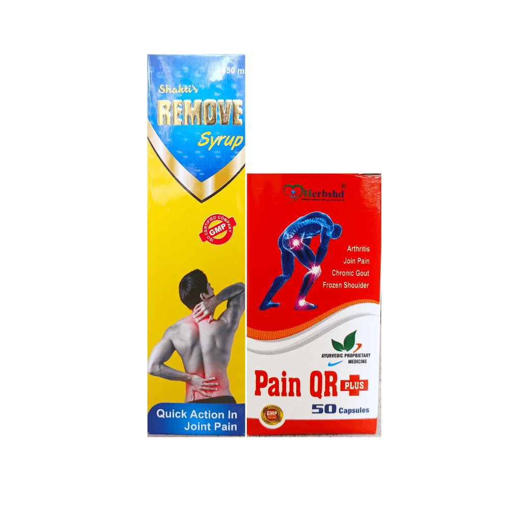 Ayurvedic Shakti's Remove Syrup & Pain QR Plus Capsule fo rhelp joint pain
