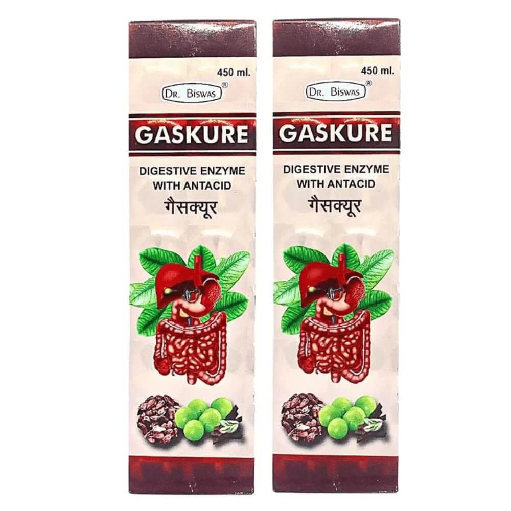 Biswas Gaskure Digestive Syrup (Pack Of 4)