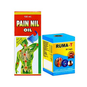 Buy RUMA-T 30 Capsule + Pain Nil Oil Online | Joint & Muscle Comfort