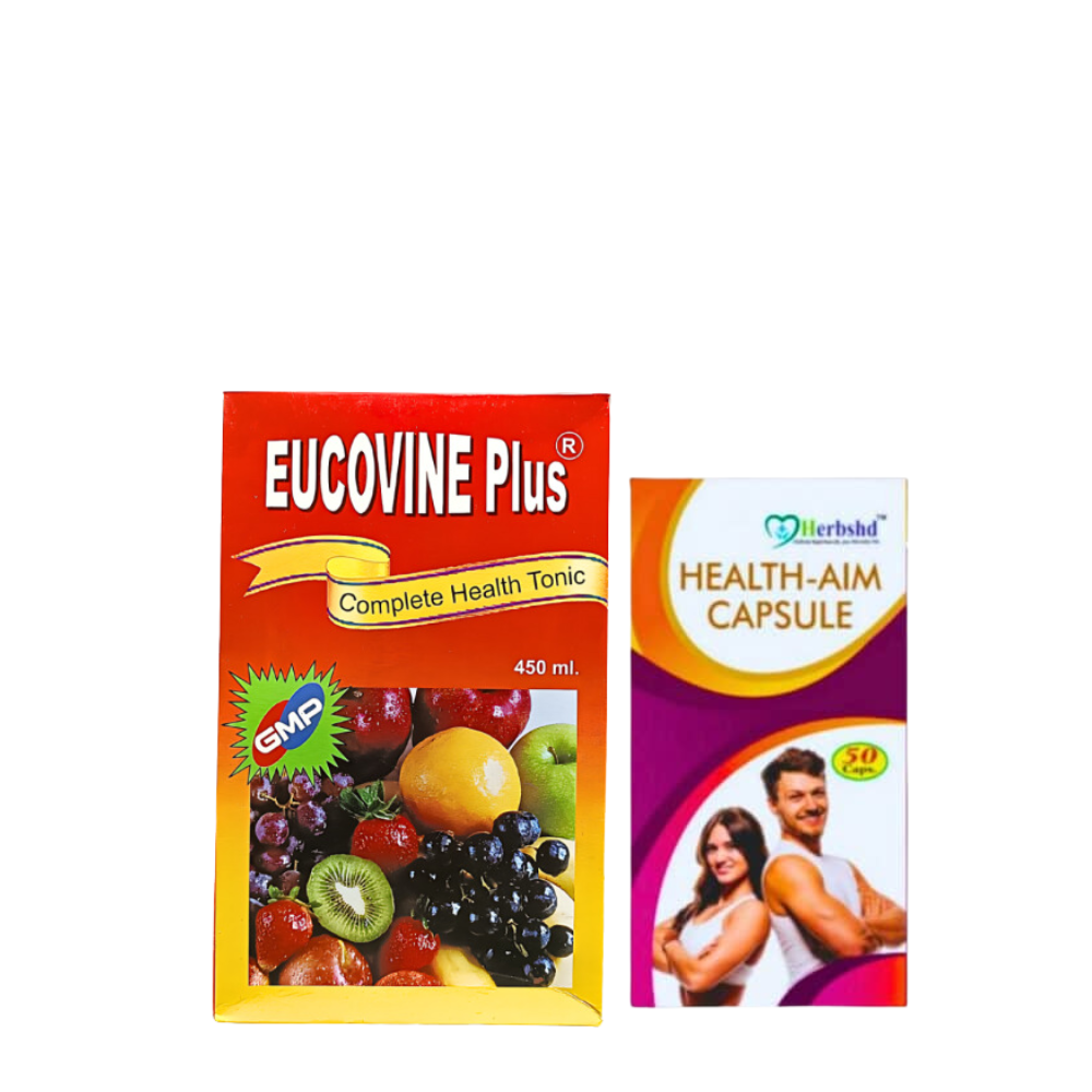 Good Health Eucovine Plus Tonic &amp; Health-Aim Capsule (Combo)