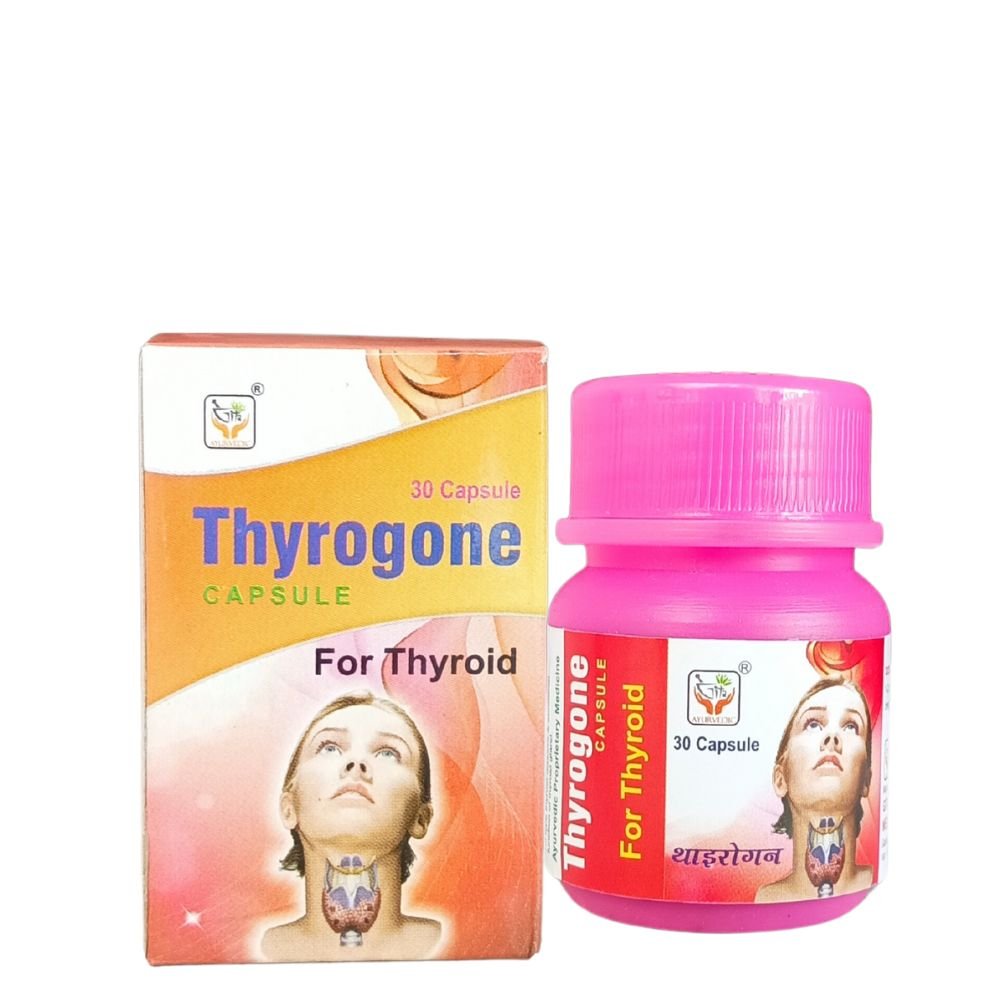 Gita Ayurvedic Thyrogone 30 Capsule for Thyroid (pack of 3)