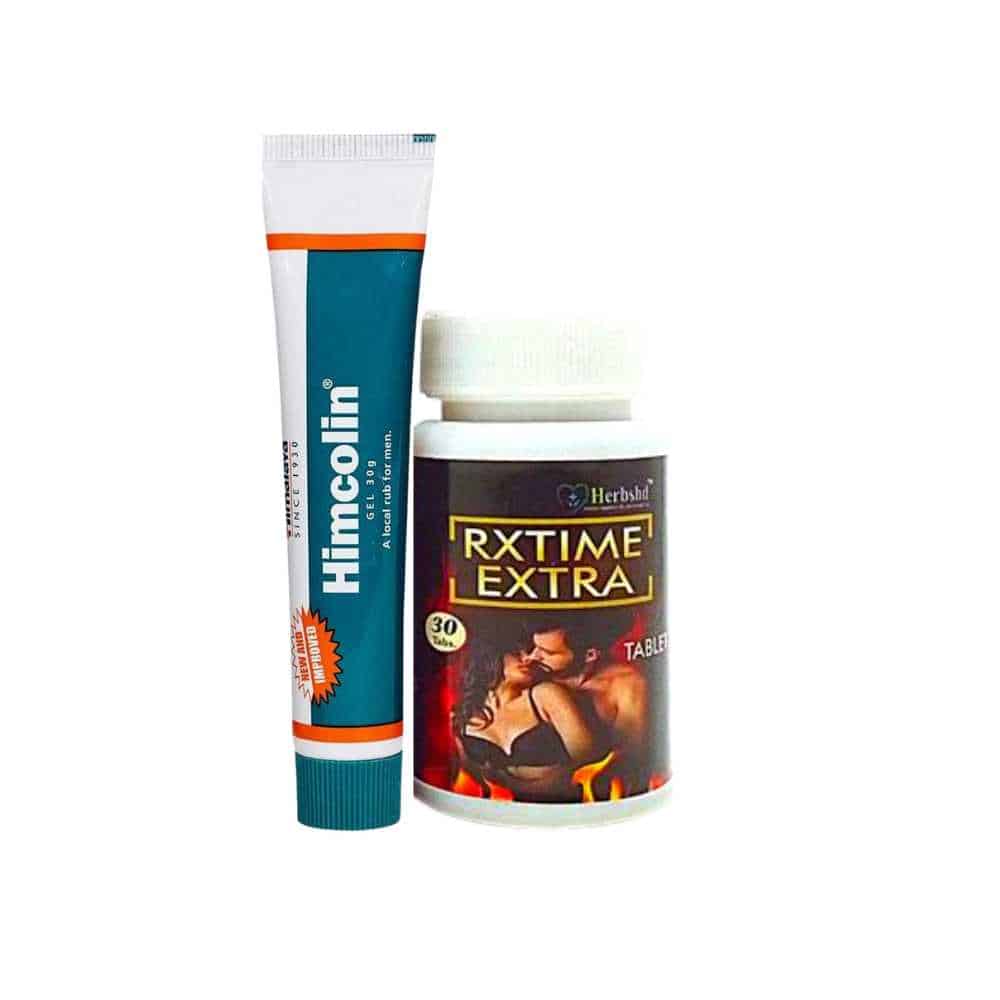Himalaya Himcolin Gel & RXTIME  Extra 30Tablet  combo