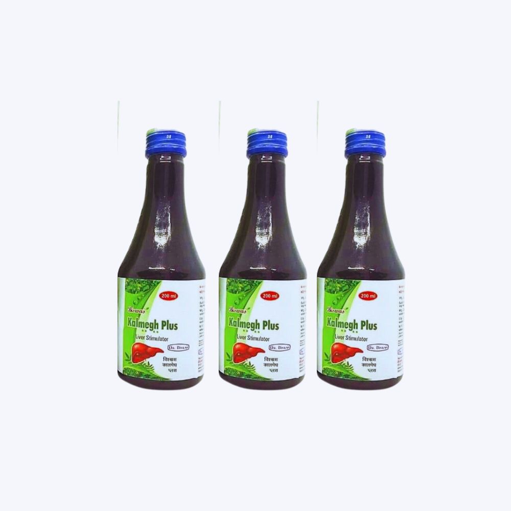 BISWAS KALMEGH PLUS SYRUP for fatty liver disease 200ML (Pack of 6)