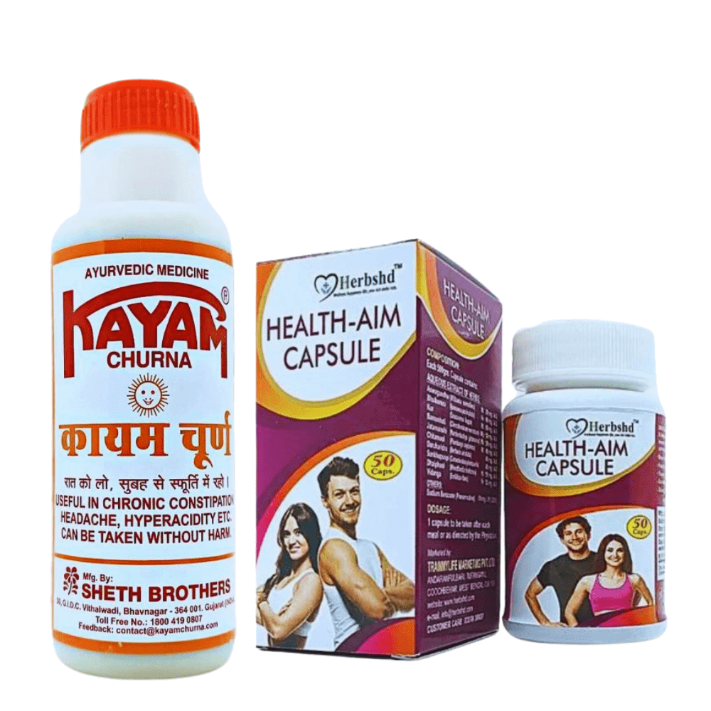 Kayam Churna And Health Aim Capsule (combo pack)
